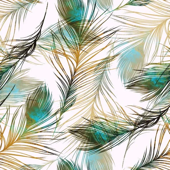 Papier Peint Plumes de Palmier Tropicales