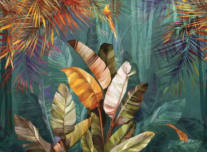 Papier Peint Tropical Jungle – Feuilles Exotiques