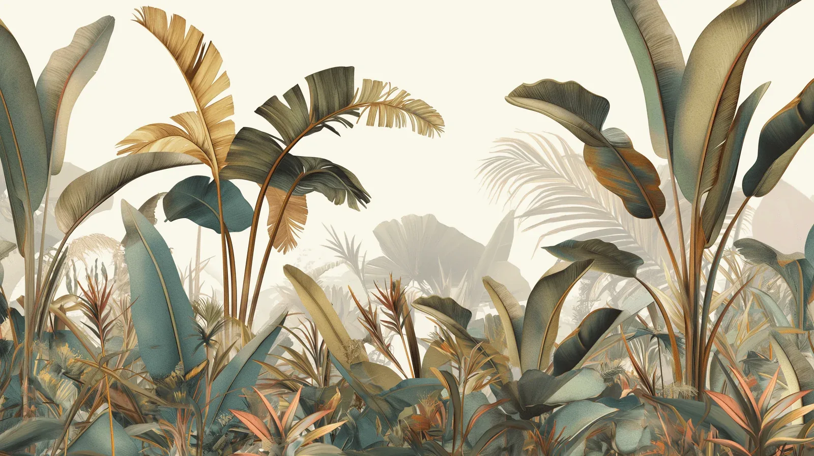 Végétation sauvage et colorée